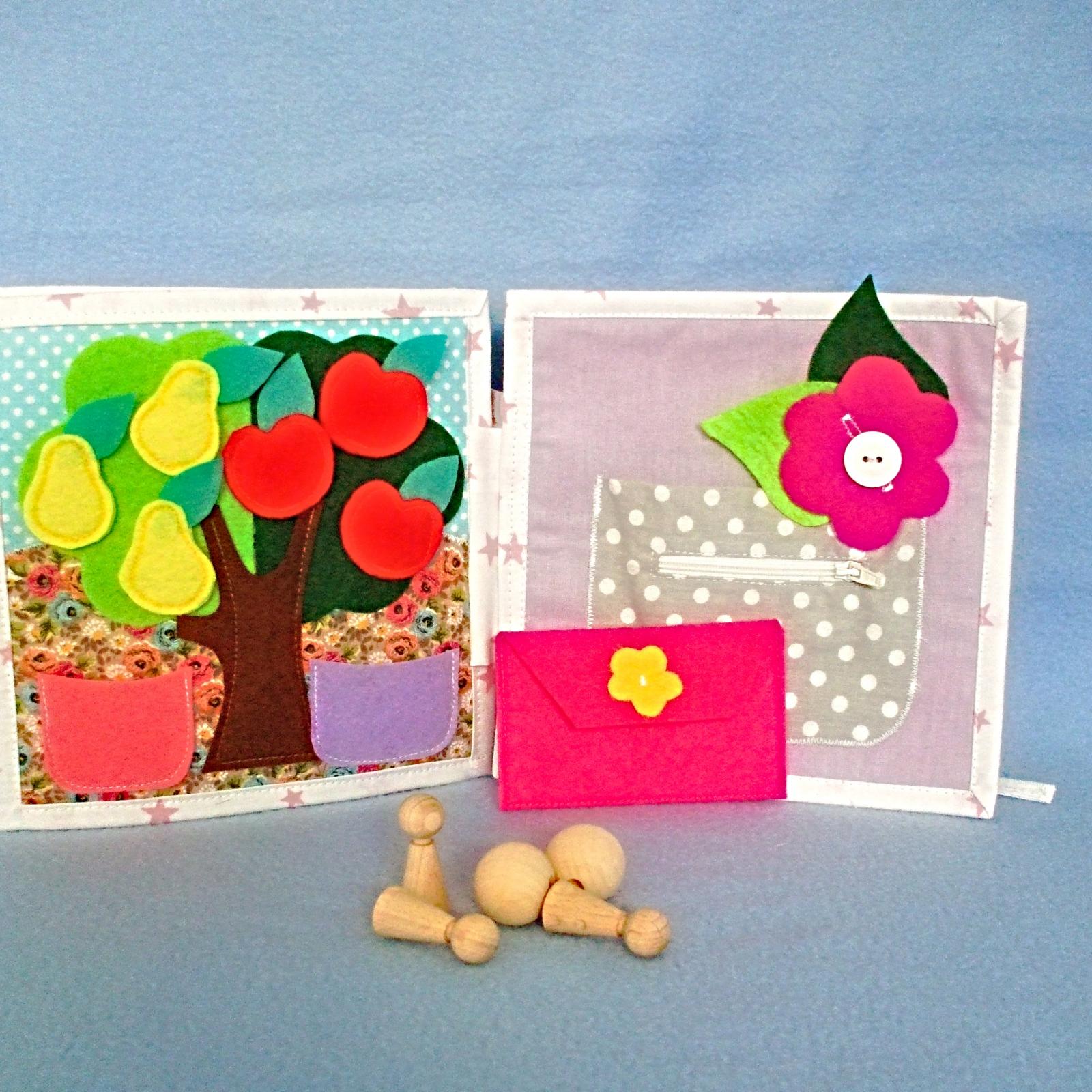 Quiet book for girls ,birthday gift ,personalized activity book.