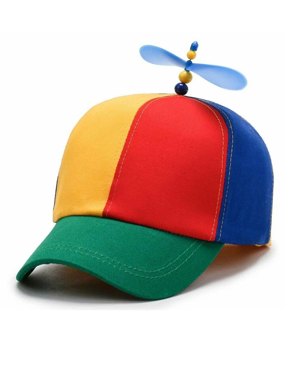 A cap with a propeller